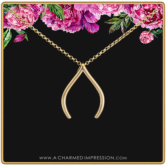 Ring Holder Necklace Gold Wishbone, Silver Engagement Ring Keeper, Good Luck Pendant, Dainty Jewelry, Gift For Doctor Nurse
