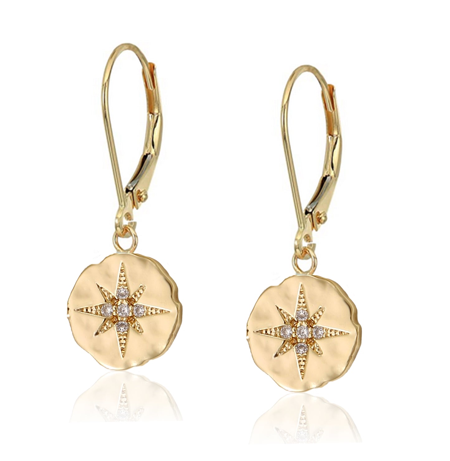 Retirement Gift for Women • Enjoy the Next Chapter • Diamond Starburst Earrings • Congratulations • You'll be Missed • Be Proud of the Difference You Have Made