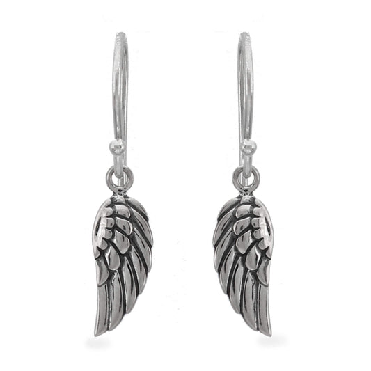 Angel Wing Earrings in Sterling Silver