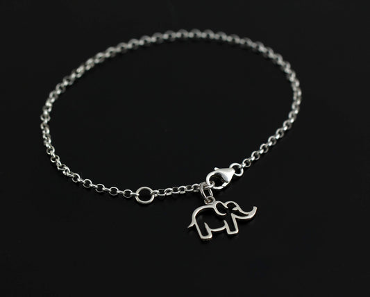 Child Warrior Bracelet • Survivor Gift • You are Strong • Silver Elephant Charm Bracelet • Strength • Encouragement • Cancer • Depression • Abuse • Unique Inspirational Gifts for Girls