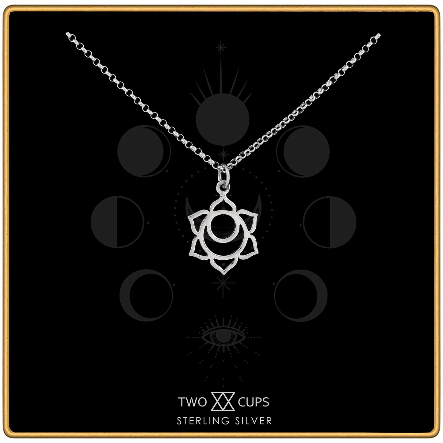 Two Cups Sacral Chakra Necklace • Healing Jewelry • Adjustable Length Chain