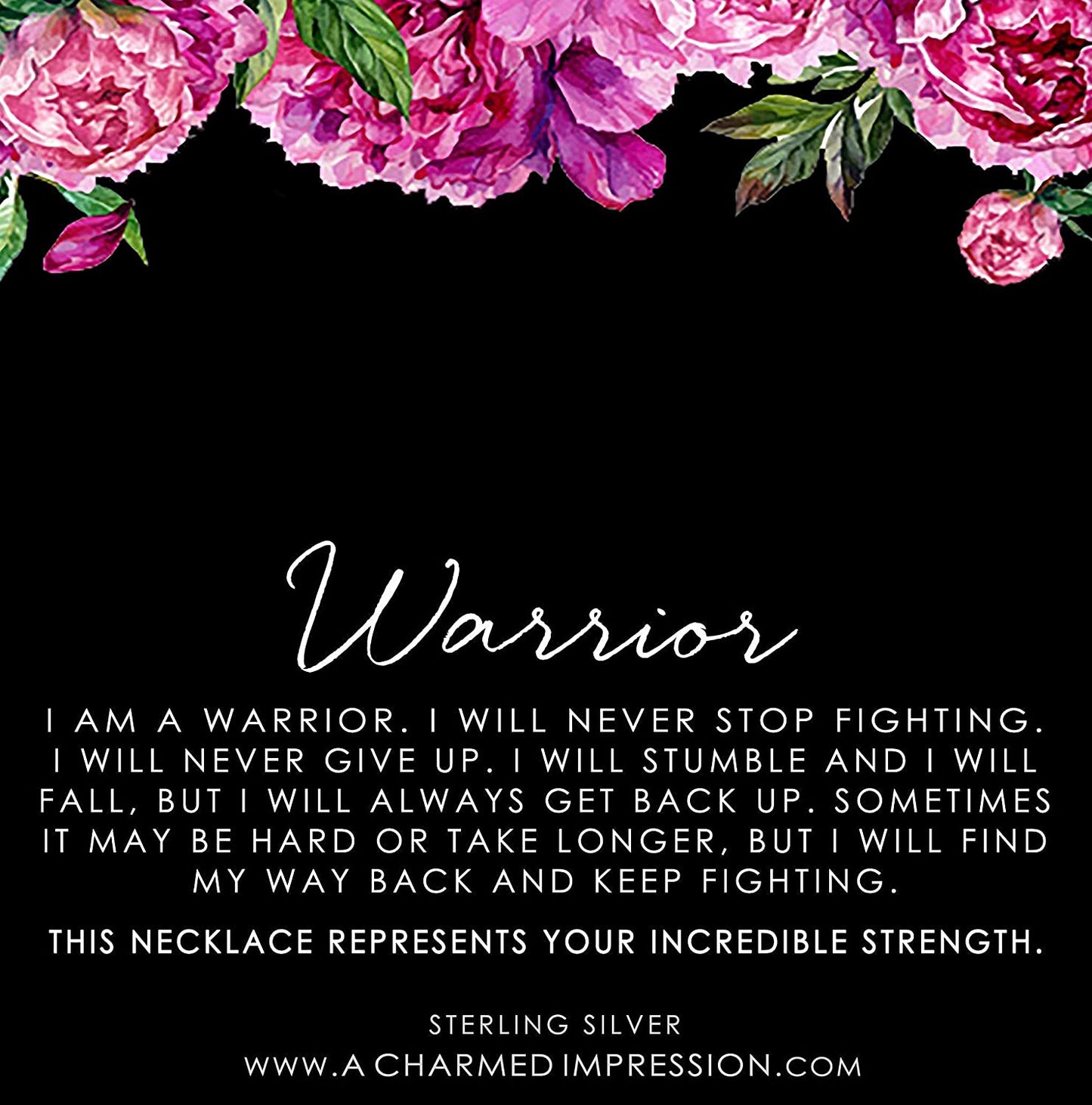 Survivor Jewelry • Warrior Necklace • Encouragement Gift for Women • Gold • Arrowhead Charm • You are Strong • You've Got This • Strength and Courage • Never Stop Fighting • Affirmation Mantra
