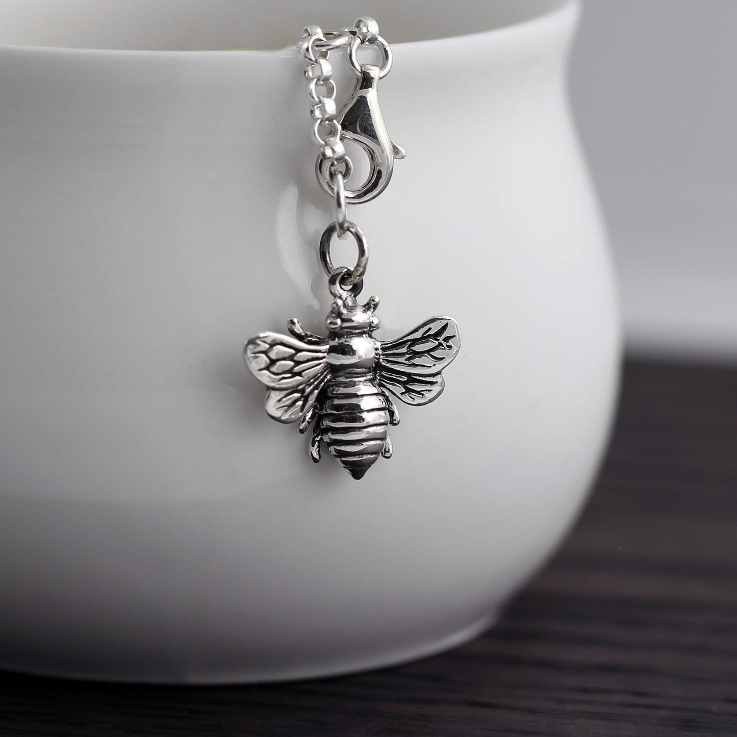 Bee Charm Bracelet • Honey Bee Bumblebee • Handcrafted Jewelry • Gift for Women