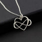 Friendship Gift • Friends for Infinity • Sterling Silver • Best Friend Jewelry • Long Distance BFF • Miss You • Heart Charm Necklace for Women