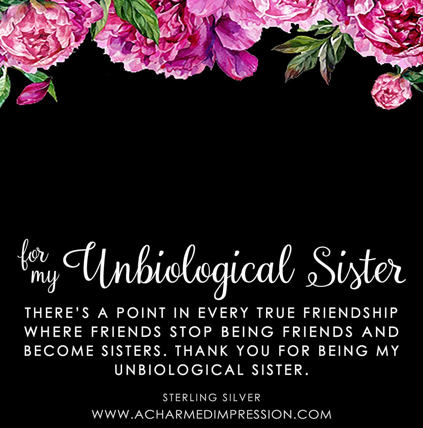 Unbiological Sister Necklace • Two Connected Circles • 14k Gold • Bonus Sister in law • Bride or Groom Sister • Adopted • Stepsister Best Friend • Friendship Love Gift • Appreciation Gratitude Jewelry