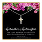 Godmother Gifts from Godchild • Thoughtful Gift to Goddaughter • Silver Necklace • Godmother Proposal • Baptism Communion Christening Gift • Unique Gifts for Women Girls