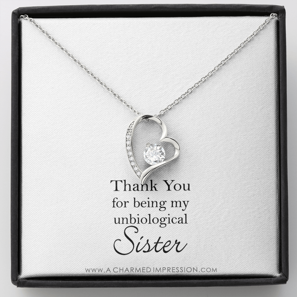 Unbiological Sister Necklace, Bonus Sister Gift, Sister-In-Law Gift, Jewelry for Sister in Law, Step Sister Gift, Soul Sister, Best Friend