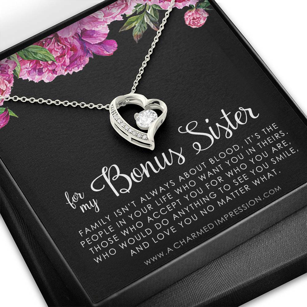 Bonus Sister Gift Necklace, Sister-In-Law Gift, Jewelry For Sister in Law, Step Sister Gift, Soul Sister, Best Friend