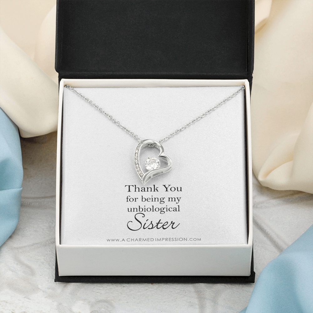 Unbiological Sister Necklace, Bonus Sister Gift, Sister-In-Law Gift, Jewelry for Sister in Law, Step Sister Gift, Soul Sister, Best Friend
