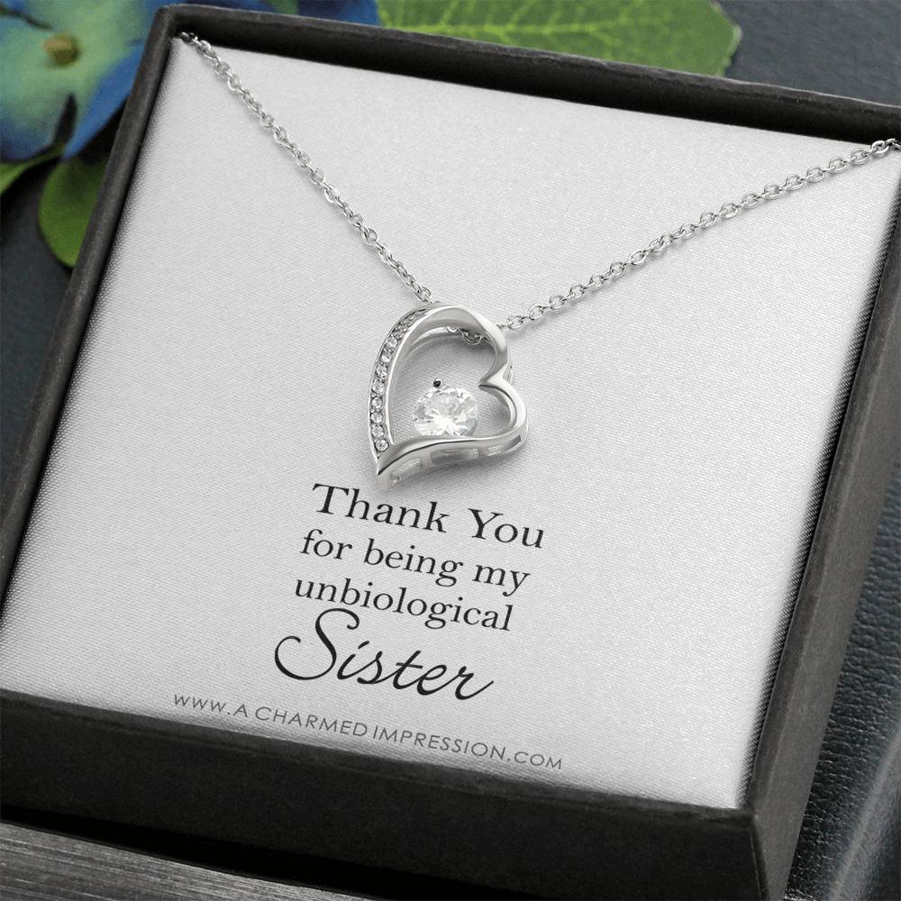 Unbiological Sister Necklace, Bonus Sister Gift, Sister-In-Law Gift, Jewelry for Sister in Law, Step Sister Gift, Soul Sister, Best Friend