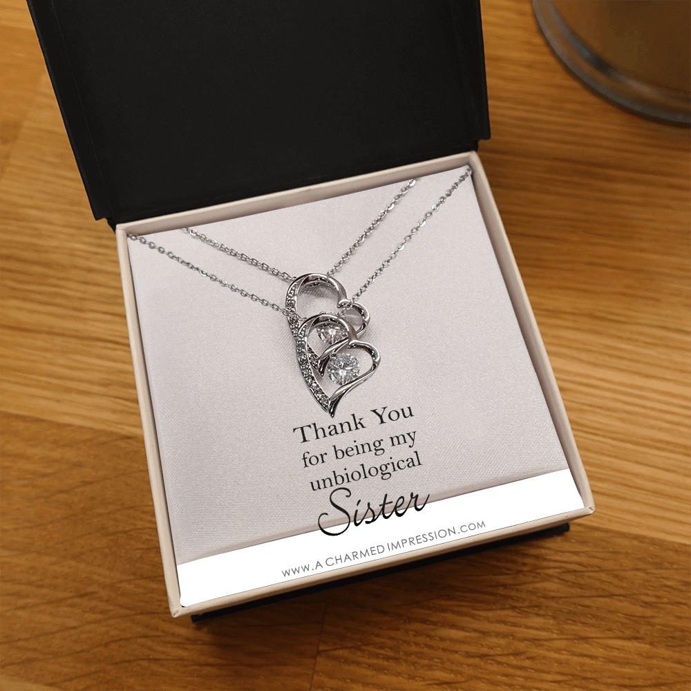 Unbiological Sister Necklace, Bonus Sister Gift, Sister-In-Law Gift, Jewelry for Sister in Law, Step Sister Gift, Soul Sister, Best Friend