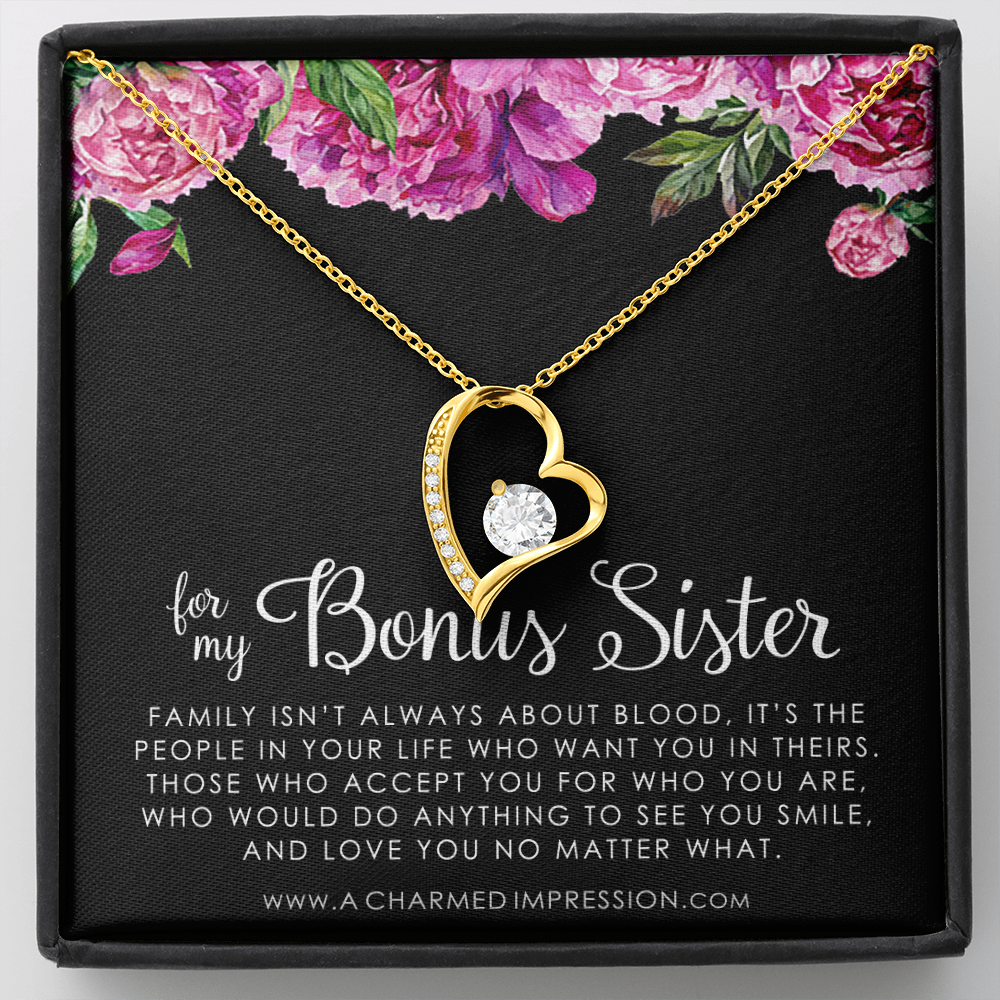 Bonus Sister Gift Necklace, Sister-In-Law Gift, Jewelry For Sister in Law, Step Sister Gift, Soul Sister, Best Friend