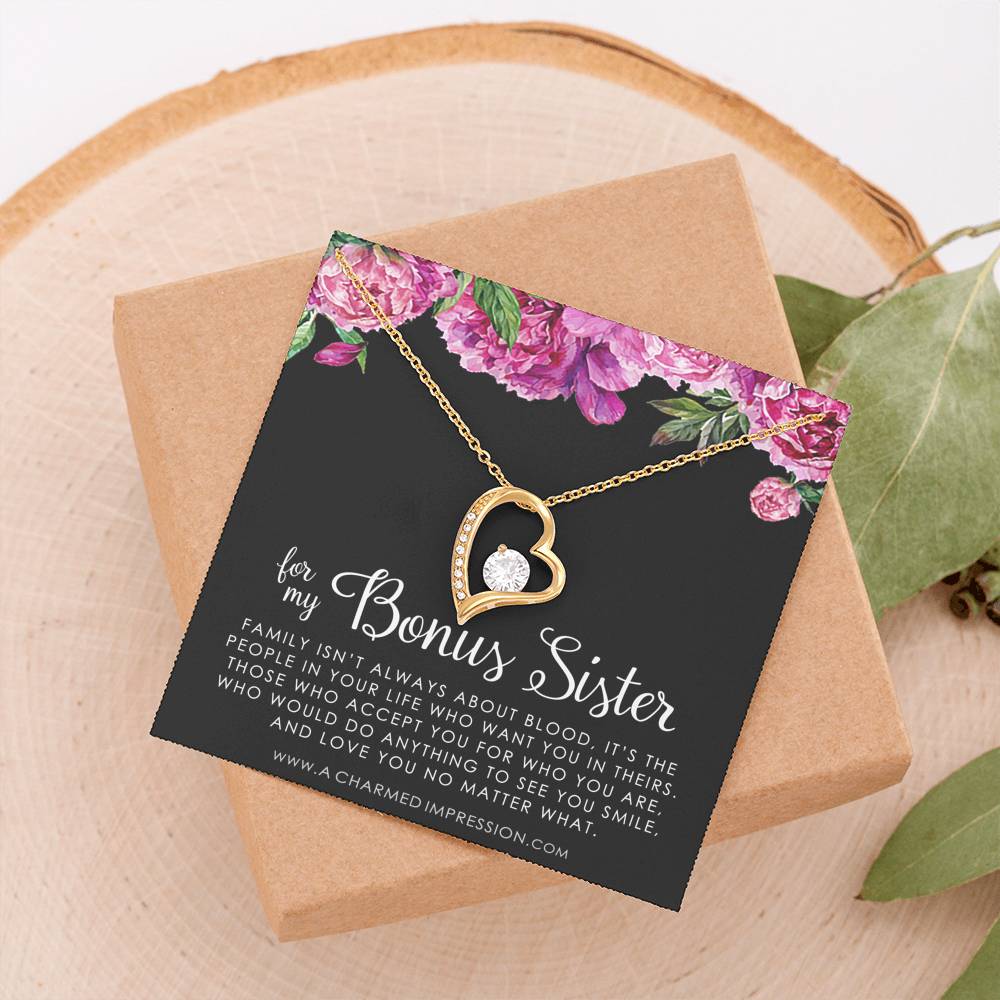 Bonus Sister Gift Necklace, Sister-In-Law Gift, Jewelry For Sister in Law, Step Sister Gift, Soul Sister, Best Friend