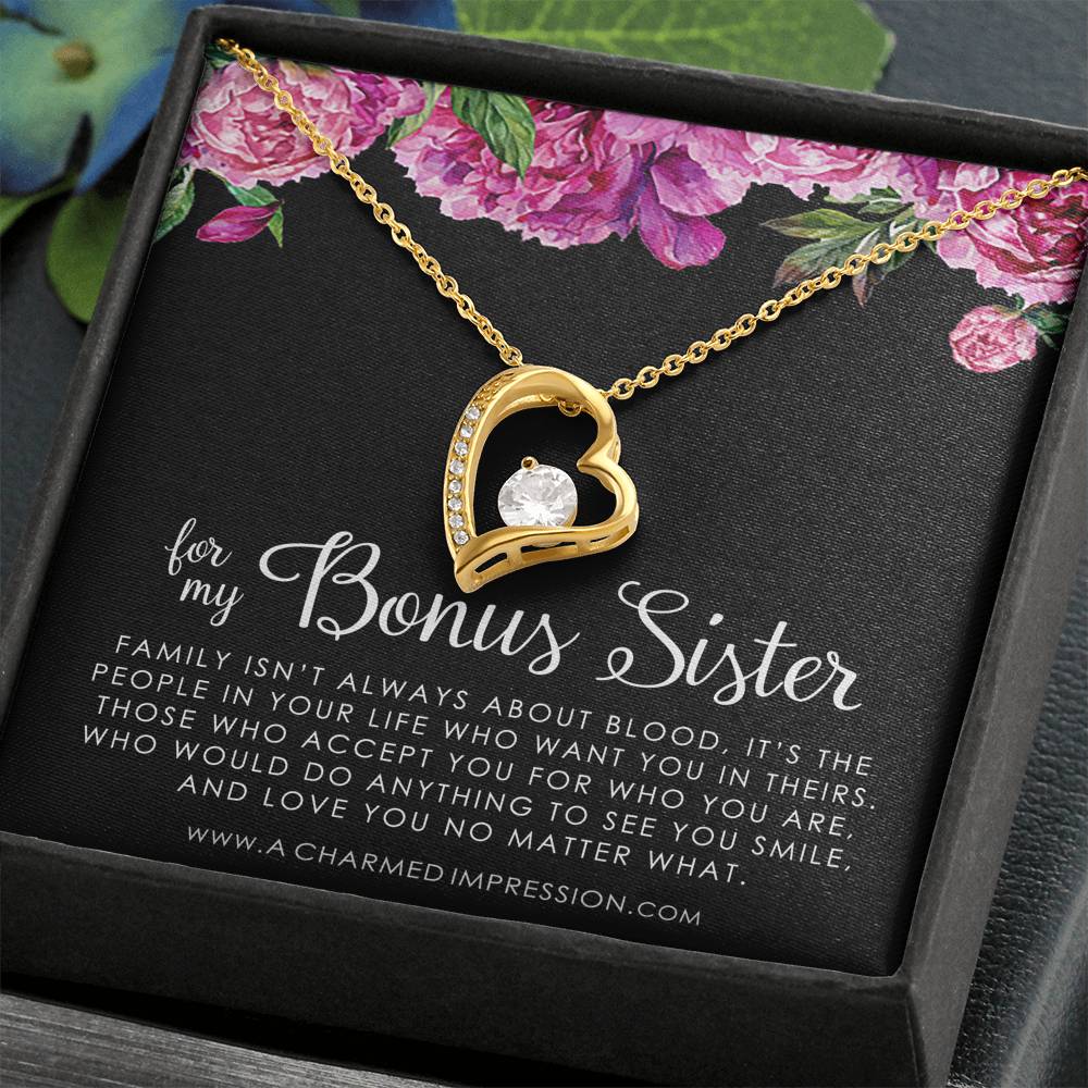Bonus Sister Gift Necklace, Sister-In-Law Gift, Jewelry For Sister in Law, Step Sister Gift, Soul Sister, Best Friend