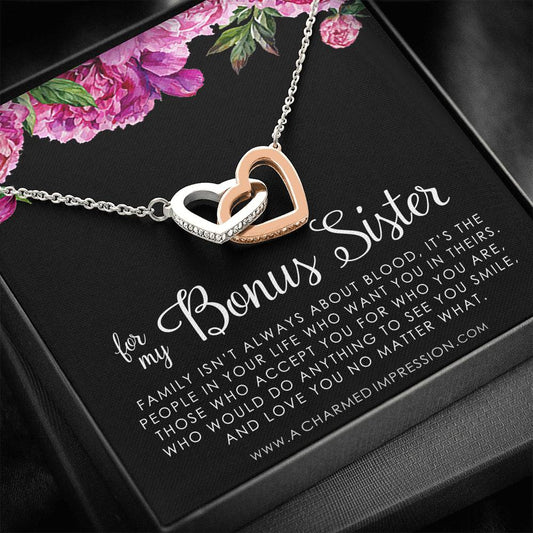 Bonus Sister Gift Necklace, Sister-In-Law Gift, Jewelry For Sister in Law, Step Sister Gift, Soul Sister, Best Friend