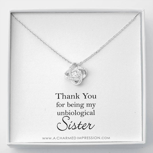 Unbiological Sister Necklace, Bonus Sister Gift, Sister-In-Law Gift, Jewelry for Sister in Law, Step Sister Gift, Soul Sister, Best Friend