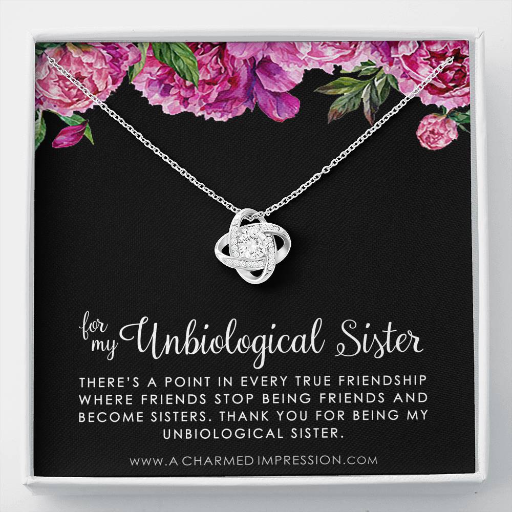 Unbiological Sister Necklace, Bonus Sister Gift, Sister-In-Law Gift, Jewelry for Sister in Law, Step Sister Gift, Soul Sister, Best Friend