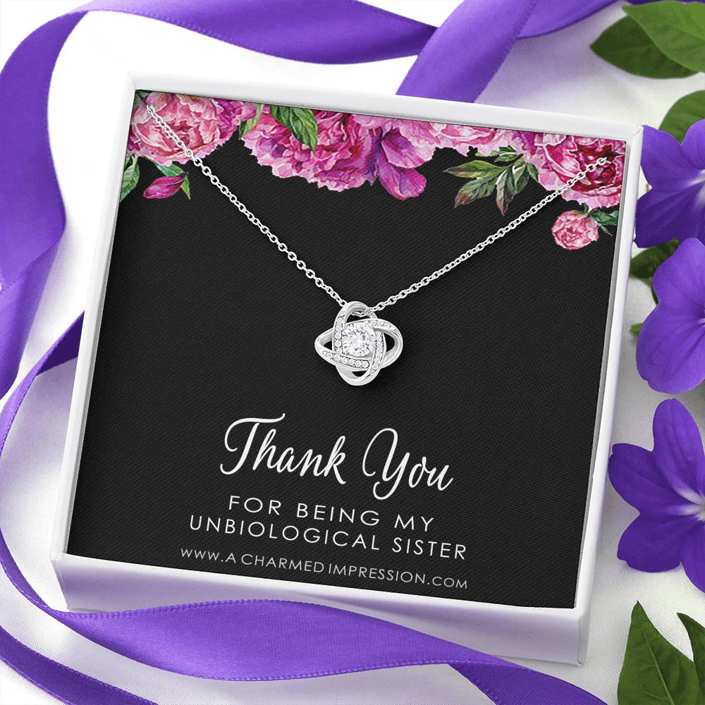 Unbiological Sister Necklace, Bonus Sister Gift, Sister-In-Law Gift, Jewelry for Sister in Law, Step Sister Gift, Soul Sister, Best Friend