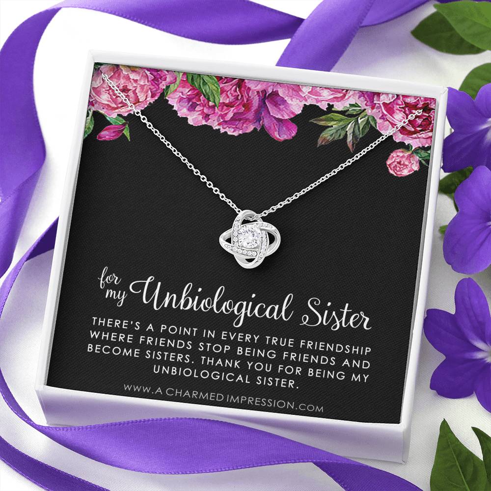 Unbiological Sister Necklace, Bonus Sister Gift, Sister-In-Law Gift, Jewelry for Sister in Law, Step Sister Gift, Soul Sister, Best Friend