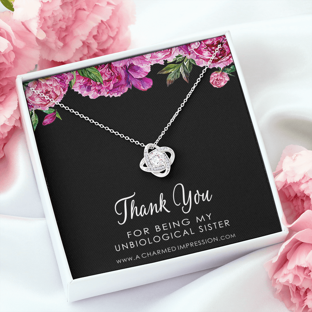 Unbiological Sister Necklace, Bonus Sister Gift, Sister-In-Law Gift, Jewelry for Sister in Law, Step Sister Gift, Soul Sister, Best Friend