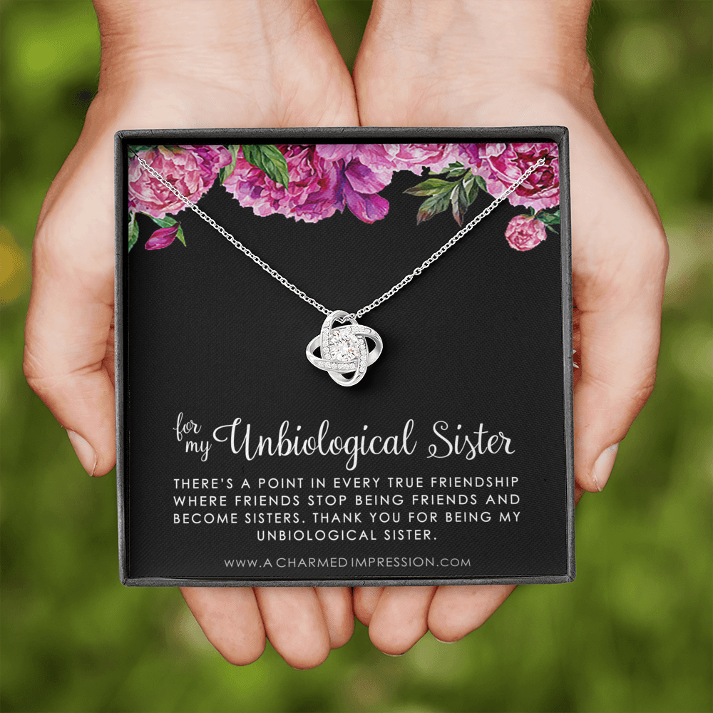 Unbiological Sister Necklace, Bonus Sister Gift, Sister-In-Law Gift, Jewelry for Sister in Law, Step Sister Gift, Soul Sister, Best Friend