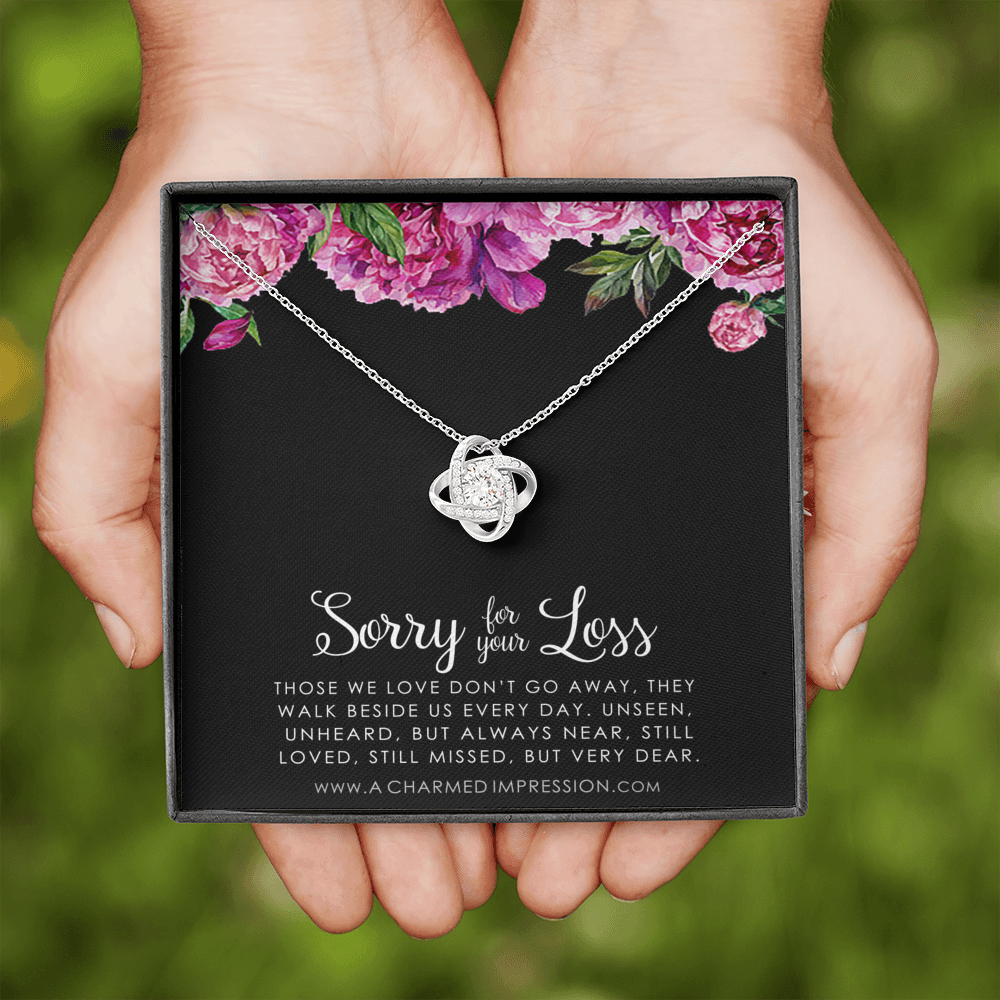 Memorial Necklace, Sympathy Gifts for Women, Loss of Husband Parent Baby, Miscarry Miscarriage Grief, Remembrance Jewelry, In Memory Of