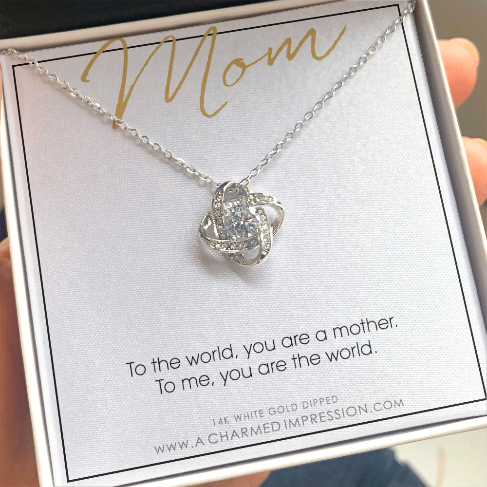 For Mom, Mother's Day Gift from Child, Mom You are the World