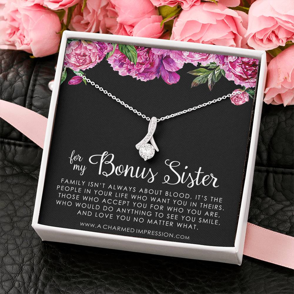 Bonus Sister Gift Necklace, Sister-In-Law Gift, Jewelry For Sister in Law, Step Sister Gift, Soul Sister, Best Friend