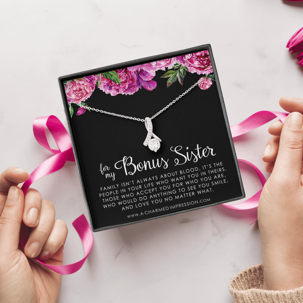 Bonus Sister Gift Necklace, Sister-In-Law Gift, Jewelry For Sister in Law, Step Sister Gift, Soul Sister, Best Friend
