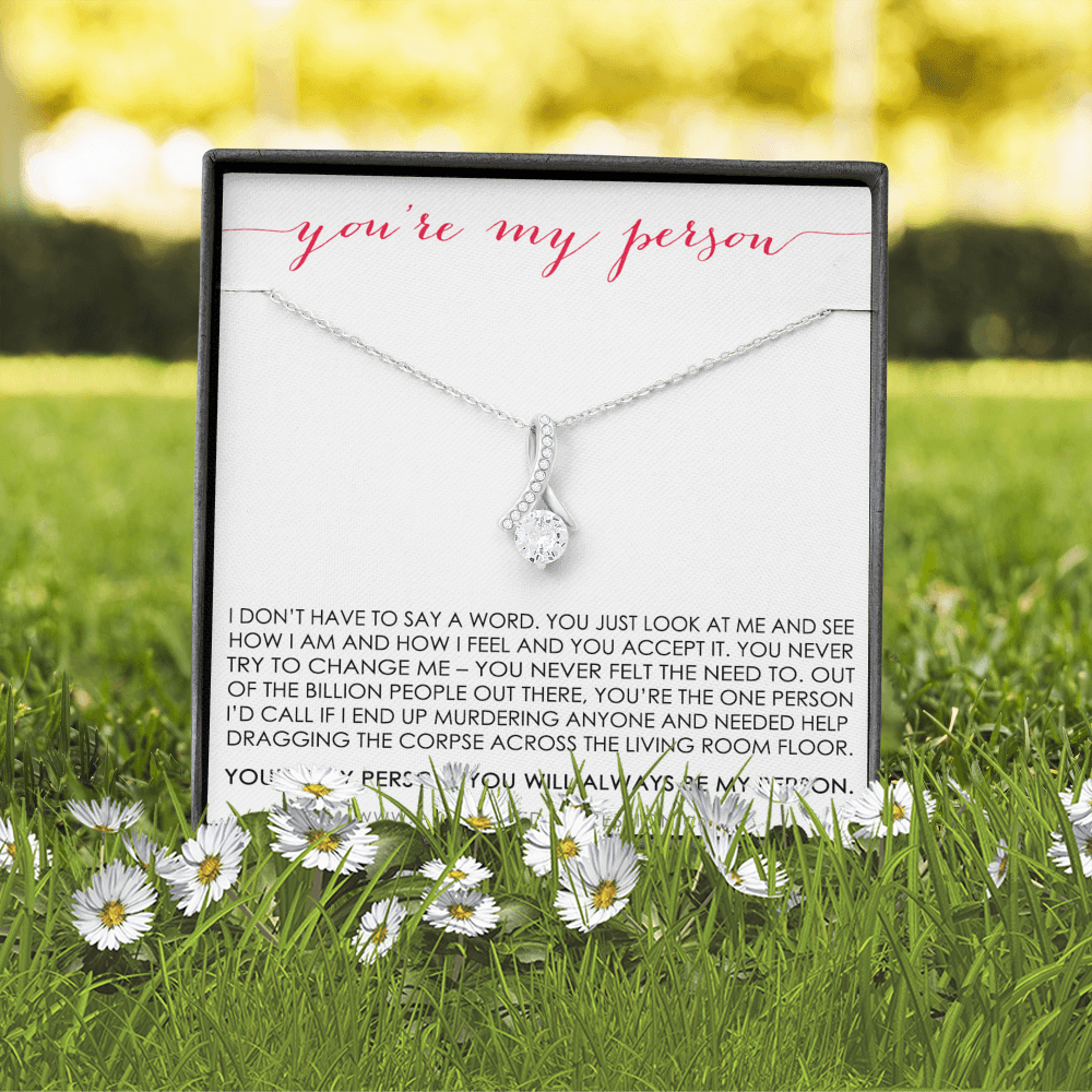 You Are My Person Gift, Best Friend Gift, You're My Person Necklace, Greys Anatomy Quote, Bestie Gift, BFF Gift