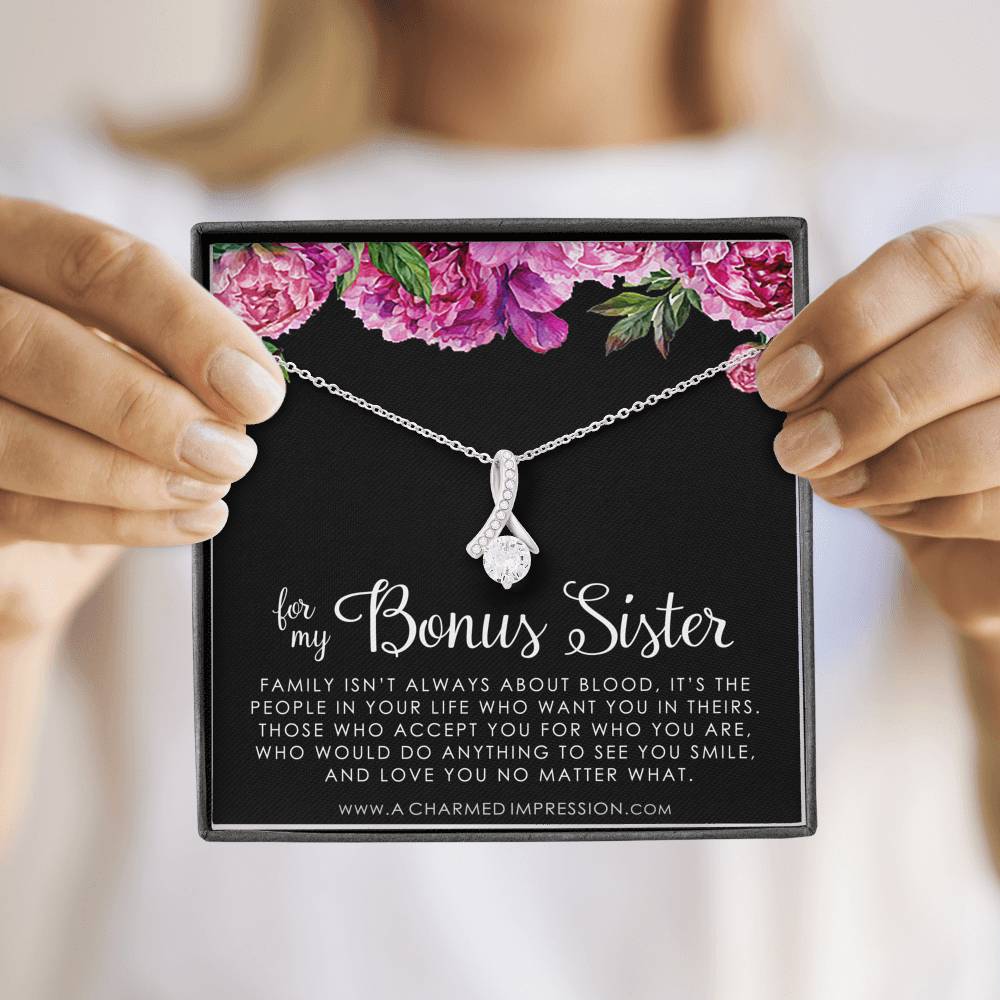 Bonus Sister Gift Necklace, Sister-In-Law Gift, Jewelry For Sister in Law, Step Sister Gift, Soul Sister, Best Friend