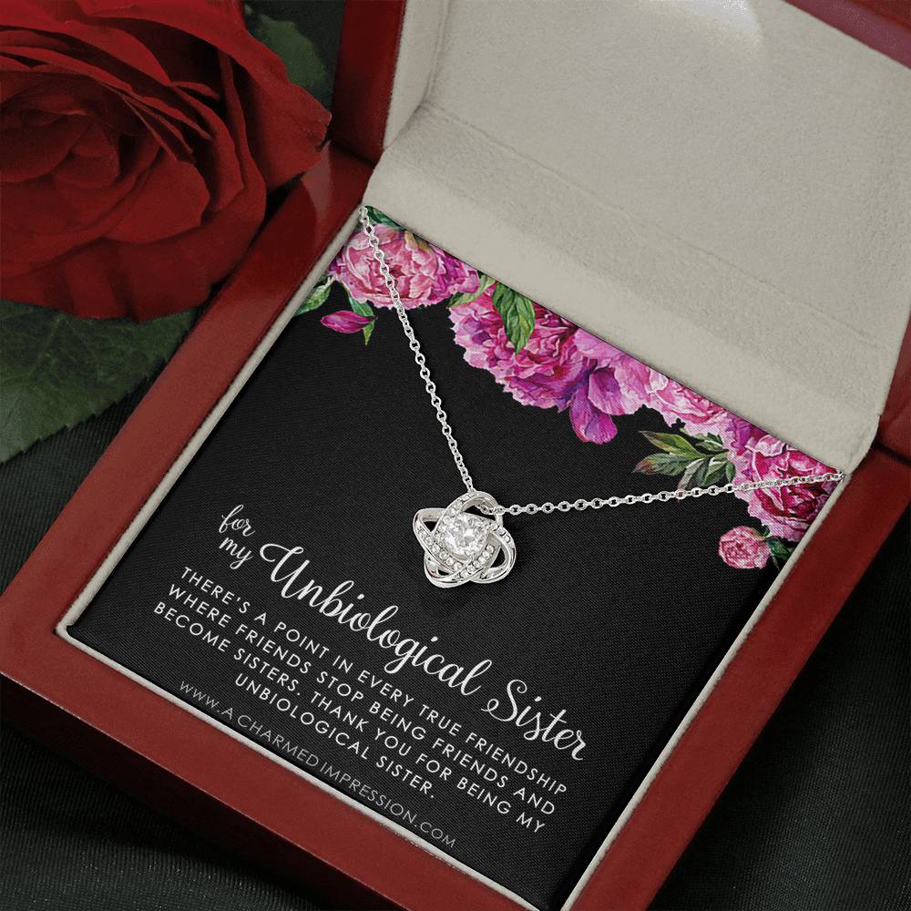Unbiological Sister Necklace, Bonus Sister Gift, Sister-In-Law Gift, Jewelry for Sister in Law, Step Sister Gift, Soul Sister, Best Friend