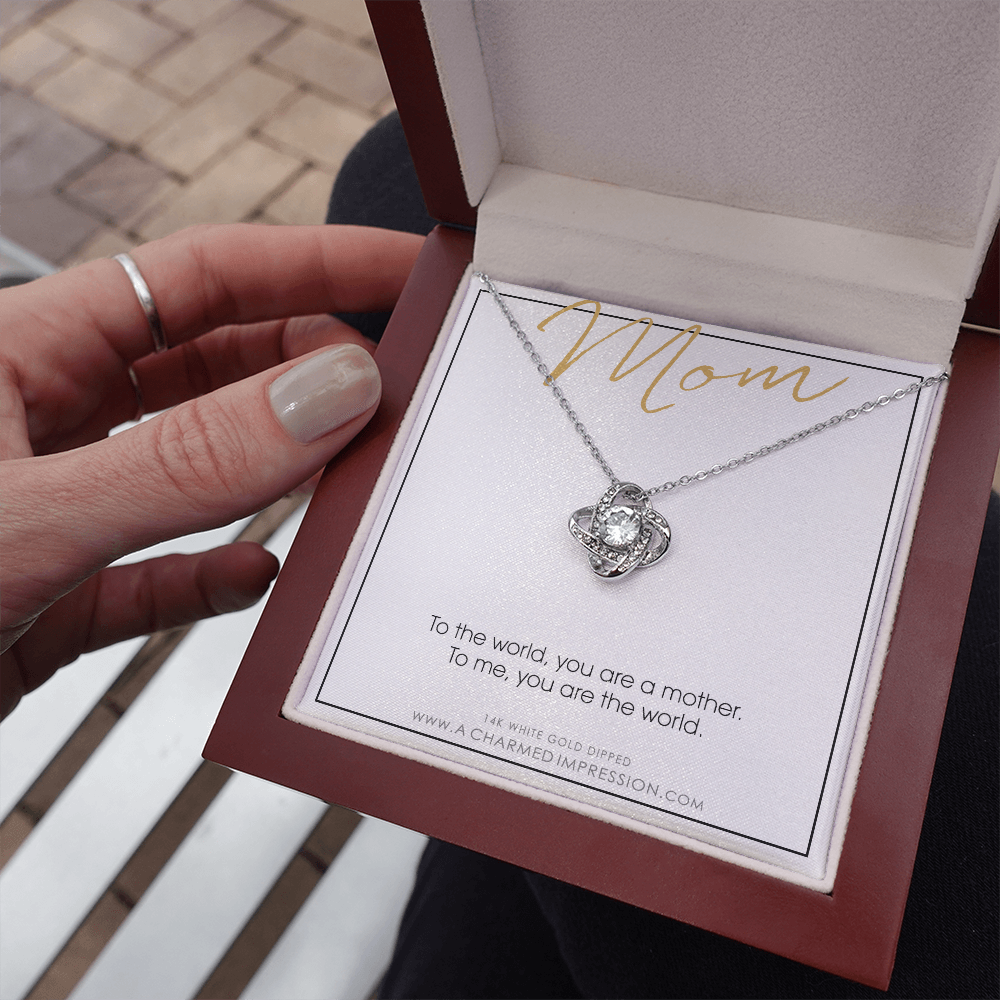 For Mom, Mother's Day Gift from Child, Mom You are the World