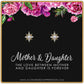 Mother and Daughter Gift - The Love Between Last Forever - Pearl Starburst Earrings