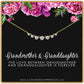 Grandmother & Granddaughter • Unique Gift for Grandma • Silver or Gold • Intentional Keepsake Jewelry - 7 Crystal Necklace