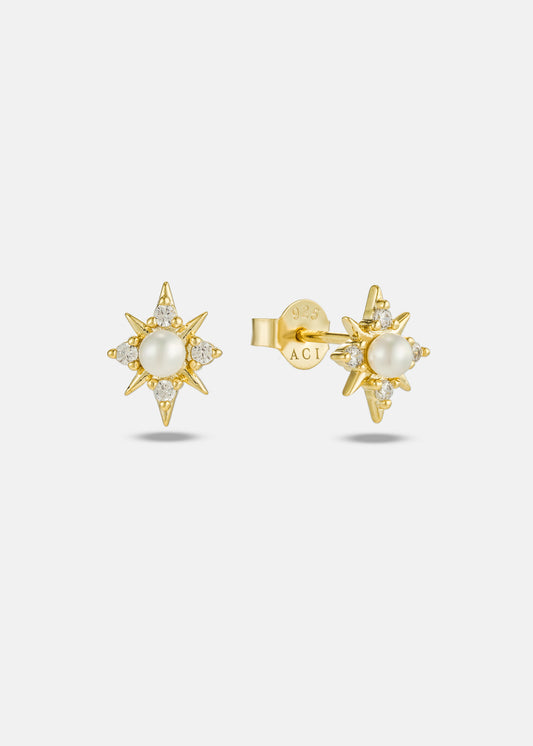 Gifts for Mom Jewelry • Mother and Son • Boy Mom Gift • Gratitude Appreciation • Mother of the Groom • Jewelry for WomenPearl Starburst Earrings
