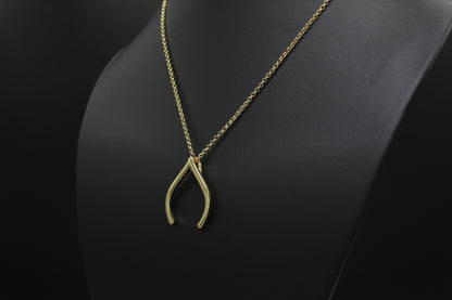 Ring Holder Necklace Gold Wishbone, Silver Engagement Ring Keeper, Good Luck Pendant, Dainty Jewelry, Gift For Doctor Nurse