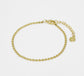 Dainty Flat Fasceted Bead Bracelet • 14K Gold or Silver Delicate Bracelet • Bridesmaids Gifts • Wedding Bracelet