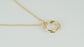 To My Daughter Gift - The Love Between Last Forever - Hammered Linked Infinity Ring Necklace