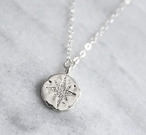 Enjoy the Next Chapter • Congratulations Retirement or Promotion Gift • 925 Sterling Silver • Diamond Starburst Necklace • Service Appreciation Gratitude • Be Proud of the Difference You Have Made