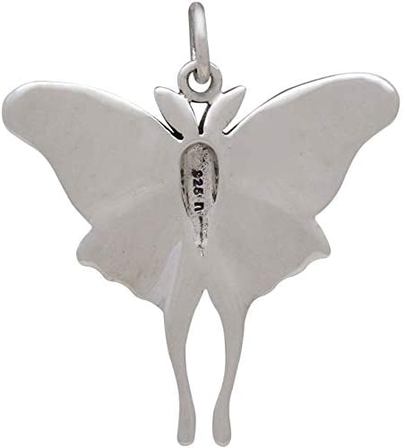 Two Cups Sterling Silver Luna Moth Necklace • Moth Jewelry • Bug Jewelry • Intuition Jewelry • Entomologist Jewelry • Butterfly Charm • Transformation • New Beginnings