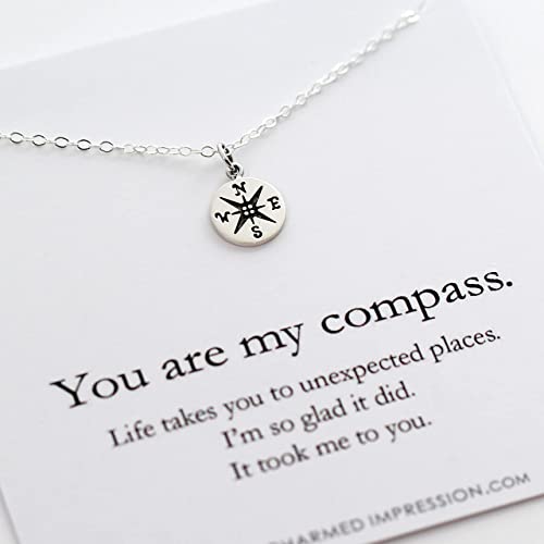 You are my Compass Necklace Wife Girlfriend Gift Alt 2