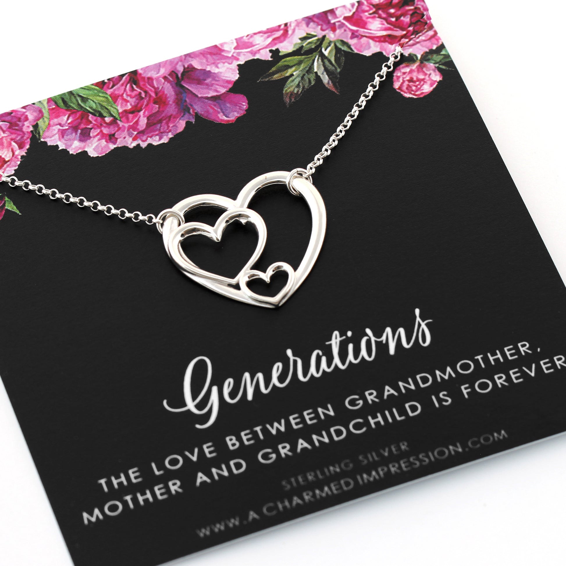 Three Generations Necklace | Generation necklace, Grandma jewelry gift,  Circle jewelry