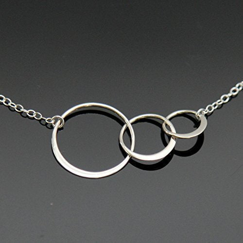 Happy 30th Birthday • Gifts for Women • 925 Sterling Silver • Three Circles Necklace • 3 Decades • Thirty Years Old