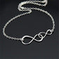 Father and Daughter Necklace • Intentional Gift • Silver Double Infinity • Infinite Love