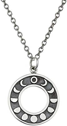 Two Cups Sterling Silver Moon Phase Necklace