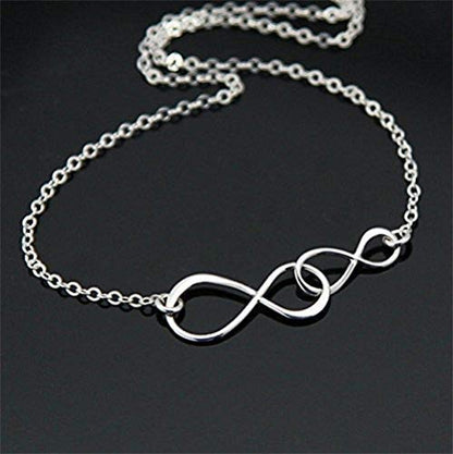 Great Grandma Gifts • Great Grandmother & Grandchild • Sterling Silver Infinity Necklace • Keepsake Gift From Granddaughter Grandson • Birthday Christmas Ideas for Women • Meaningful Sentimental Gifts