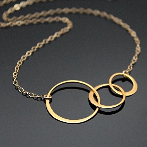 30th Birthday Gifts for Women • Gold • 3 Circles Necklace • 30 Thirty Year Old Birthday Gifts for Women Necklace • 30th Birthday Necklace • Gift for Wife Daughter Niece Best Friend Sister Gifts
