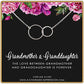 Grandmother & Granddaughter • Double Infinity Circle Pendant • 925 Sterling Silver • Gift Idea for Grandma and Grandchild • Infinite Love Charm Necklace • Intentional Keepsake Jewelry