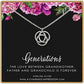Three Generations Necklace • Best Grandma Gifts • 925 Sterling Silver • Grandmother, Father, Grandchild Gifts for Mothers Day Jewelry Birthday • 3 Connected Eternity Circles